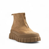 Europeon Union Women Beige Chamois Half Boot #3257
